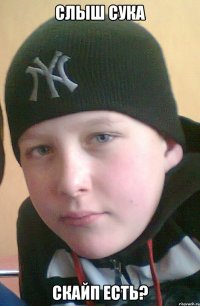 слыш сука скайп есть?