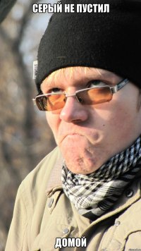 серый не пустил домой