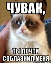 чувак, ты почти соблазнил меня