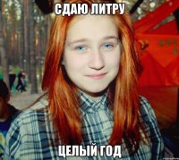 сдаю литру целый год