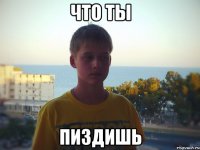 что ты пиздишь