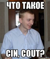 что такое cin, cout?