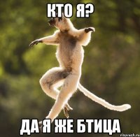 кто я? да я же бтица