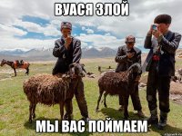 вуася злой мы вас поймаем