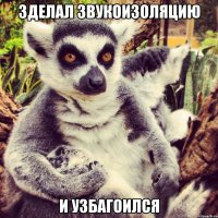 зделал звукоизоляцию и узбагоился