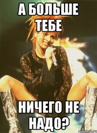 а больше тебе ничего не надо?