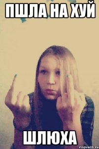 пшла на хуй шлюха