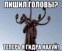 лишил головы? теперь я гидра нахуй!