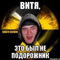 Витя, это был не подорожник