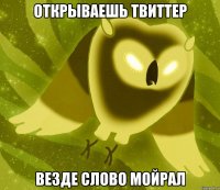 открываешь твиттер везде слово мойрал