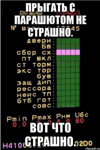 прыгать с парашютом не страшно. вот что страшно.