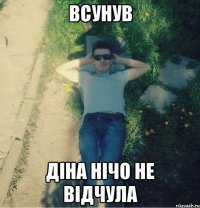всунув діна нічо не відчула