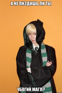 А не пиздишь ли ты убогий магл?