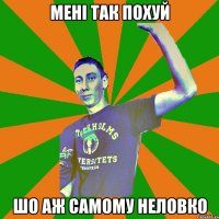 мені так похуй шо аж самому неловко