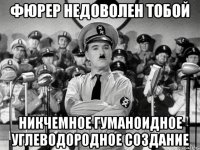 фюрер недоволен тобой никчемное гуманоидное углеводородное создание
