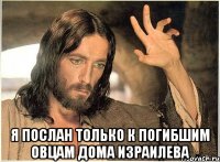  Я послан только к погибшим овцам дома израилева