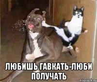  любишь гавкать-люби получать