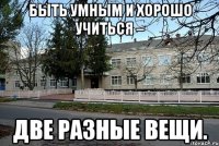 Быть умным и хорошо учиться – две разные вещи.