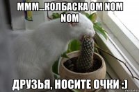 ммм...колбаска om nom nom друзья, носите очки :)