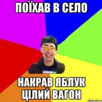 поїхав в село накрав яблук цілий вагон