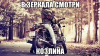 В зеркала смотри козлина