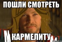 пошли смотреть кармелиту