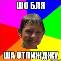 шо бля ша отпижджу