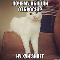 почему вышли отбросы? ну хуй знает