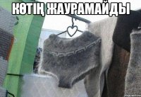 көтің жаурамайды 