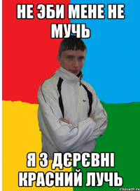 Не эби мене не мучь Я з дєрєвні Красний лучь