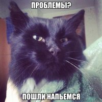 проблемы? пошли напьемся