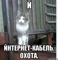 й йнтернет-кабель. охота.