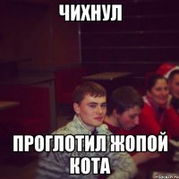 чихнул проглотил жопой кота