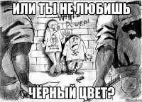 Или ты не любишь Чёрный цвет?