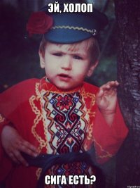 эй, холоп сига есть?