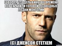 говорят, что дельфины во времена вов таранили головой подводные лодки монголии (c) джейсон стетхем