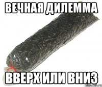 вечная дилемма вверх или вниз