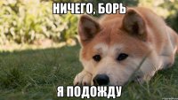 ничего, борь я подожду