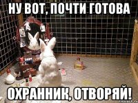 ну вот, почти готова охранник, отворяй!