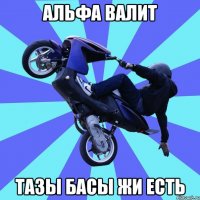 альфа валит тазы басы жи есть