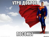 утро доброе посоны