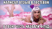 написал отзыв в гостевой в твою честь назвали флуд
