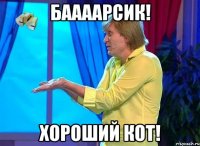 Баааарсик! Хороший кот!