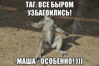 Таг. Все быром узбагоились! Маша - особенно! )))