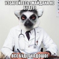УЗБАГОЙТЕСЬ! МАЙДАНА НЕ БУДЕТ! ВСЕ БУДЕТ ХОДОШО!