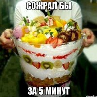 сожрал бы за 5 минут