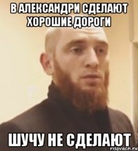 В александри сделают хорошие дороги шучу не сделают
