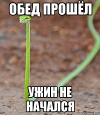 обед прошёл ужин не начался