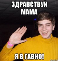 Здравствуй мама Я в гавно!