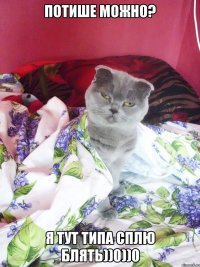 потише можно? я тут типа сплю блять))0))0